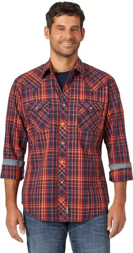 Vista 10 de Wrangler Camiseta de manga larga con dos bolsillos retro para hombre descontinuada Negro