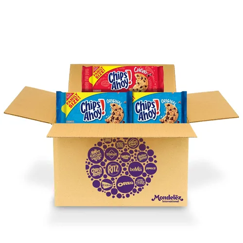 Vista 11 de CHIPS AHOY. Paquete original de galletas y galletas masticables, tamaño familiar, 3 paquetes