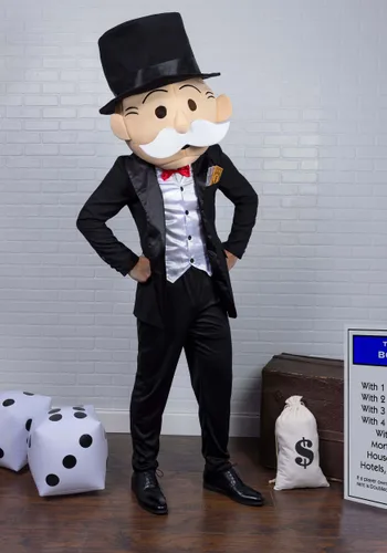 Vista 3 de Disfraz de Hombre Mr. Monopoly para Hombre Multicolor