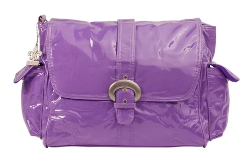 Vista 6 de Kalencom Bolsa de hebilla laminada, pana de chocolate