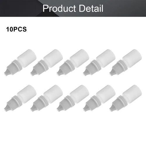 Vista 4 de Othmro Botellas cuentagotas de plástico de ojo de laboratorio de polietileno de 0.2 onzas, 10 piezas, gotero líquido exprimible de 0.2 fl oz boca