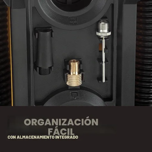 Vista 4 de DEWALT Inflador de neumáticos, compresor de aire portátil de 20V MAX, bomba de aire para automóvil con apagado automático, luz LED, solo herramienta