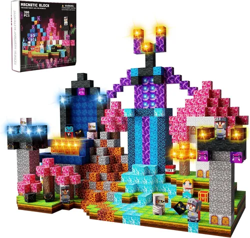 Vista 7 de Bloques de construcción magnéticos STEM juguete para niños a partir