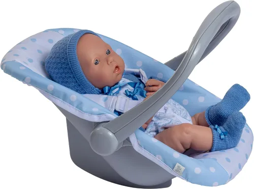Vista 5 de JC Toys - Para mantener el tiempo de juego Columpio 2 en 1 para muñeca bebé y portador portátil para muñecas de hasta 18" Edades 3+ Azul