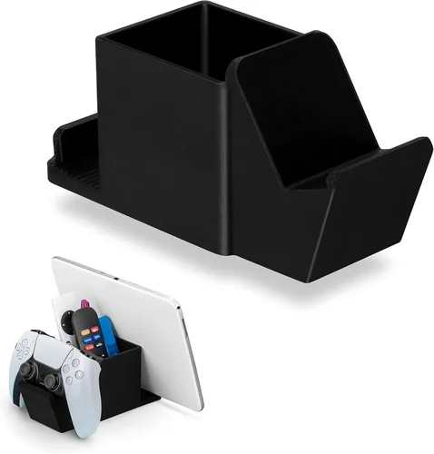 Vista 10 de Soporte Dual para Controlador de Juego, Control Remoto de TV y Organizador de Escritorio Estacionario, Diseño Universal para Gamepads de Xbox ONE