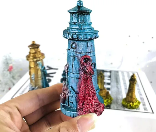 Vista 4 de Lighthouse - Molde de arte de resina para decoración de oficina y sala de lectura