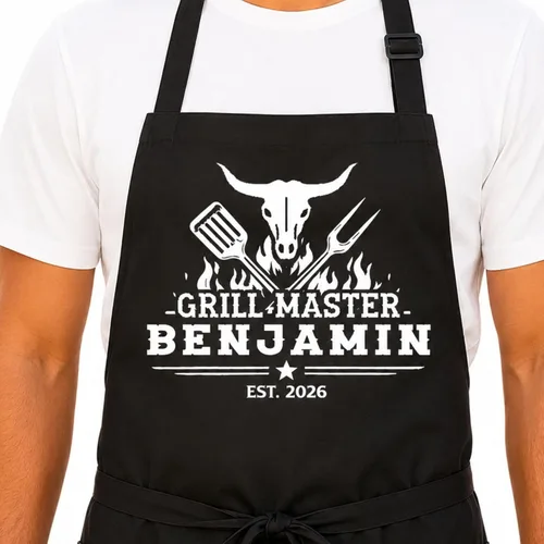 Vista 13 de Delantal para barbacoa y parrilla, regalo personalizado para el día del padre para papá, maestro de parrilla, abuelo, delantal de chef, delantales