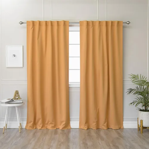 Vista 36 de Best Home Fashion Cortinas opacas aisladas térmicamente - Parte superior del ojal de bronce antiguo - 52" de ancho x 84" Largo - (Juego de 2 Paneles)