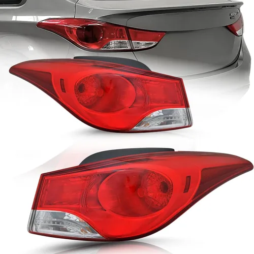Vista 10 de ALLIGATOR AUTO LIGHTS Repuesto para Hyundai Elantra 2011-2013, Elantra Coupe 2013 DOT/SAE compatible con la luz trasera con bombillas