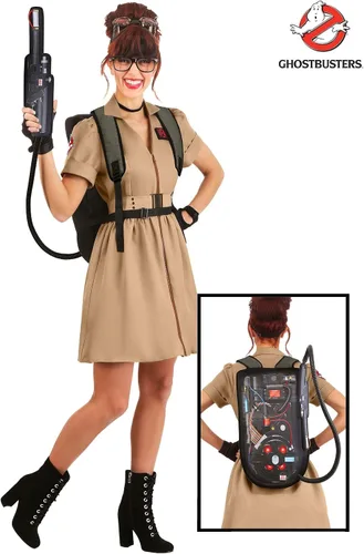 Vista 2 de Vestido de disfraz de Cazafantasmas para mujer, Marrón