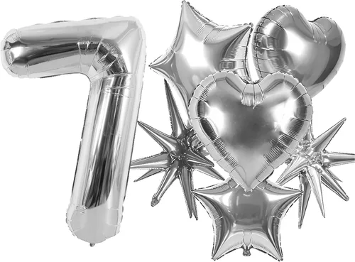 Vista 109 de Globos de números grandes, negros, de 40 pulgadas