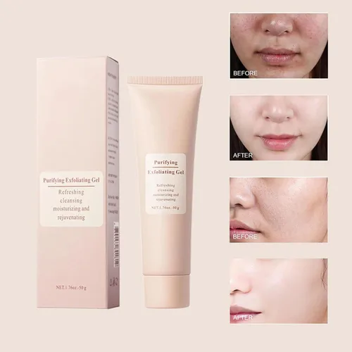 Vista 6 de Gel exfoliante purificador, limpiador facial hidratante, suave, limpiador para todo el cuerpo, limpia la suciedad y los aceites