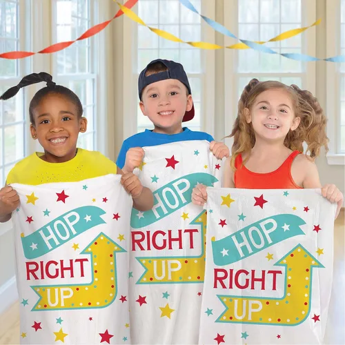Vista 3 de Bolsas de papa para juego de carrera de sacos, actividad de fiesta (6 piezas), multicolor, 41 pulgadas