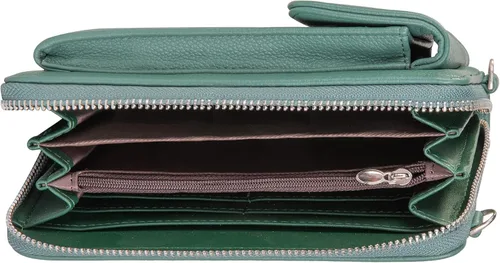 Vista 5 de Montana West Monedero pequeño cruzado para teléfono celular para mujer, con bloqueo RFID, cartera para teléfono celular