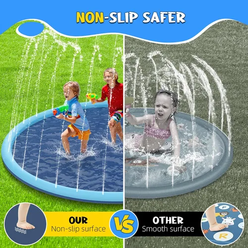 Vista 7 de Alfombrilla antideslizante para niños y perros, alfombra de juego extra grande de 80 pulgadas, juguetes de piscina para perros, piscina