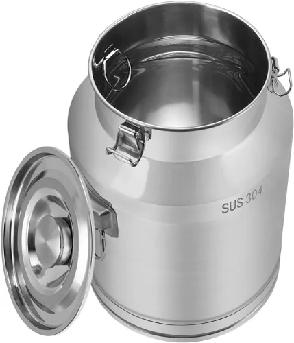 Vista 7 de Fulgutonit - Lechera de acero inoxidable de 7.4 galones (28 L)
