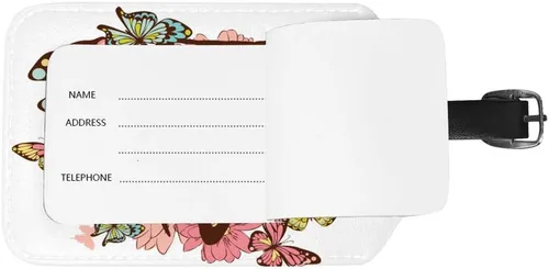 Vista 3 de Guitong Travel Equipaje Etiqueta de equipaje Love Flover Butterfly Mochila Etiqueta Maleta Identificador de viaje Inteligente Cuero Viajes Negocios
