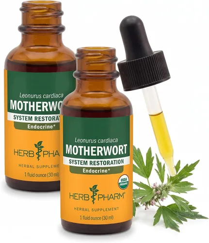 Vista 11 de Herb Pharm Gotas de extracto líquido de motherwort orgánico certificado para soporte del sistema endocrino, 1 onza