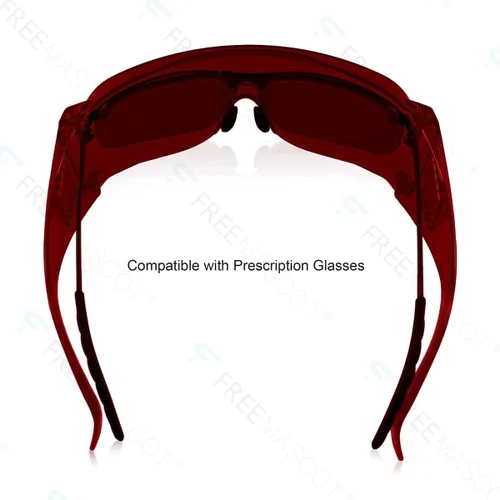 Vista 4 de FreeMascot OD 4+ 190nm-540nm Gafas de seguridad láser de longitud de onda para luz láser típica de 405nm, 450nm, 520nm, 532nm para protección ocular