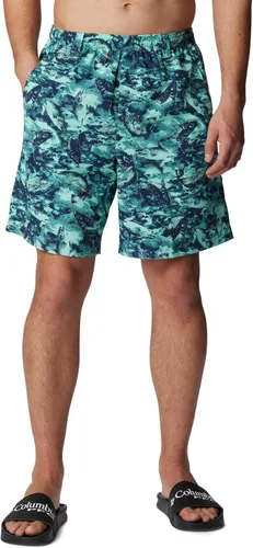 Vista 77 de Columbia Super Backcast - Pantalón corto de agua para hombre Impresión de tinte negro
