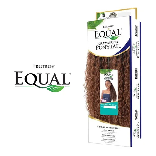 Vista 2 de Shake-N-Go FreeTress Equal - Cola de caballo con cordón para niña (2)