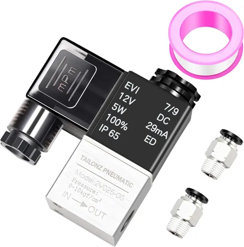 Vista 13 de TAILONZ 1/4 "NPT 12V 2V025-08 Caja de conexiones de válvula