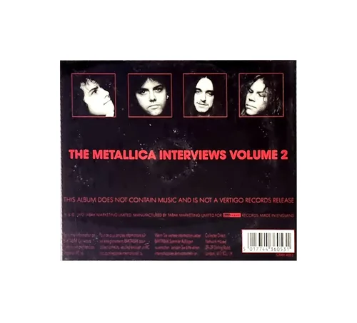 Vista 2 de Metallica The Metallica Interviews, Vol. 2