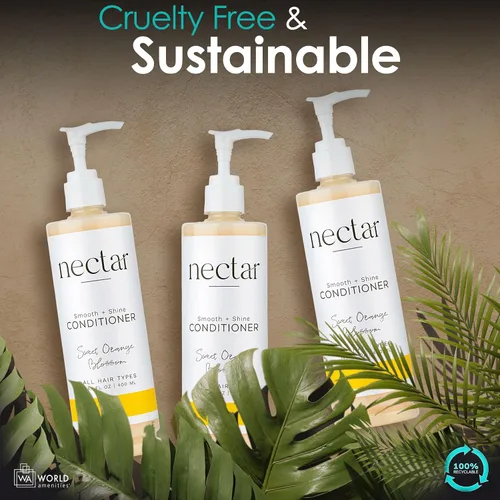 Vista 7 de World Amenities Nectar Pump Bottle Hair Conditioner - Acondicionador hidratante para el cuidado del cabello - Acondicionador desenredante