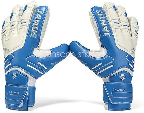 Vista 7 de Guantes de portero de fútbol profesional para niños y adultos y jóvenes con protección para los dedos, guantes de portero de fútbol de látex