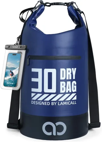 Vista 8 de Lamicall Bolso Seco Pequeño, Bolso Impermeable - [Duradero y Flotante] Bolso a Prueba de Agua de 1.32/2.64/5.28/7.92/10.56 galones con Funda