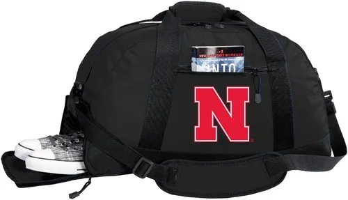Vista 30 de Texas A&M Bolsa de lona - Texas A&M Aggies - Bolsas de gimnasio con bolsillo para zapatos, Negro