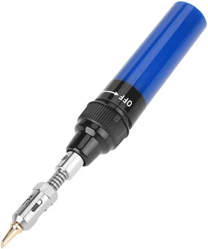 Vista 2 de Soldador de butano inalámbrico y mini bolígrafo de antorcha – Pistola de soldadura de soplete de gas para productos electrónicos y circuitos
