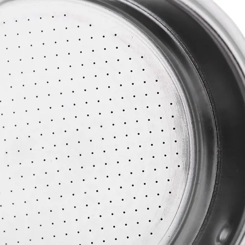 Vista 8 de Cesta de filtro de café ultrafina de acero inoxidable de doble capa, filtro poroso presurizado de doble taza de café de 2.008 in, accesorios