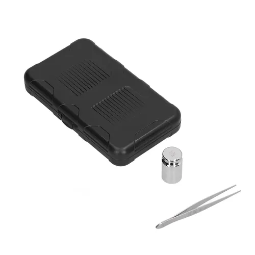 Vista 5 de Báscula de gramo de bolsillo 7.05 oz/0.00 oz Báscula de joyería Pantalla LCD Mini Balanza electrónica portátil con pinzas de peso Balanza