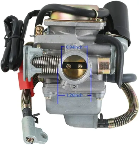 Vista 3 de GY6 Carburador de 150 cc para Kazuma Taotao Roketa SunL Baja Eagle ATV Go Kart motocicleta Scooter 4 tiempos GY6 125cc 150cc 152QMI 152QMJ 157QMI