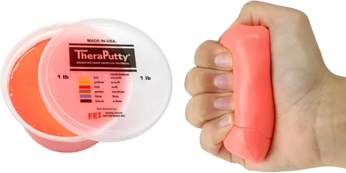 Vista 36 de CanDo 10-0920 TheraPutty - Masilla de ejercicio de mano estándar, Mediana, 1oz