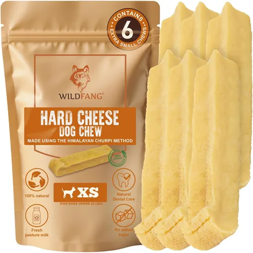 Vista 17 de Wildfang® Yak Chews, XS para perros de menos de 22 libras – Varilla dental para perros, dureza como el queso de yak del Himalaya, palitos de queso