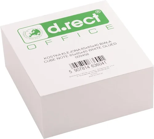 Vista 3 de D.RECT Notepad 85 x 85 x 40 mm Approx. 350 Sheets Glued Top Coloured