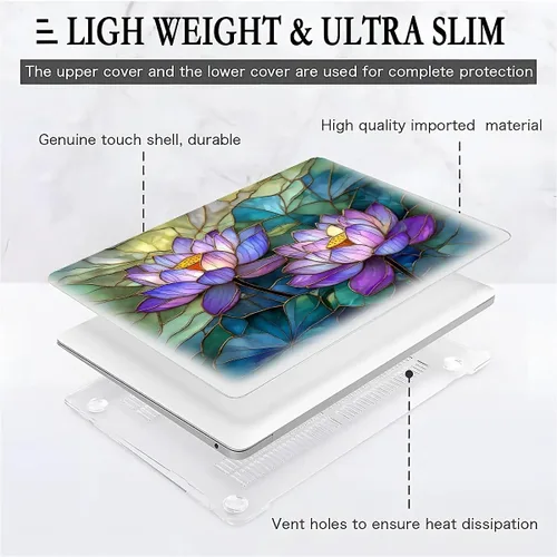 Vista 90 de Funda para computadora MacBook Pro de 13 pulgadas, modelo A1425/A1502, modelo A1425/A1502, diseño de primera calidad, funda rígida para laptop 3D 3D