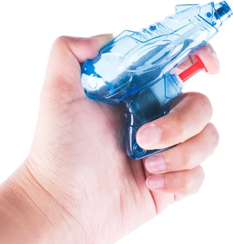 Vista 3 de Super Z Outlet Mini pistolas de agua coloridas de plástico para niños, regalos de fiesta de cumpleaños, juguetes de piscina y playa, juegos de agua