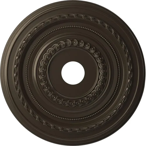 Vista 126 de Ekena Millwork CMP10CO Cole Medallón de techo de PVC termoformado (se adapta a toldos de hasta 4 1/4"), 10 "OD x 3 1/2" ID x 3/4" P