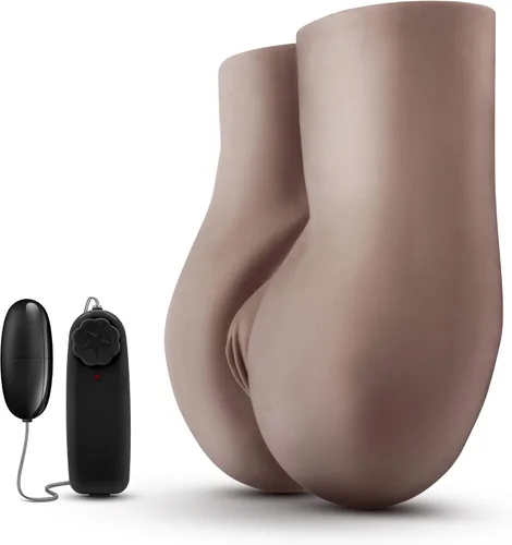 Vista 6 de Blush Fuck Me Deep - Masturbador realista de tamaño real para coño y culo de 10 libras - Muñeca sexual ultrasuave X5 Plus TPE, canales dobles