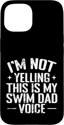 Vista 6 de Swim Dad Voice Funny Sports Parent Case for iPhone 16