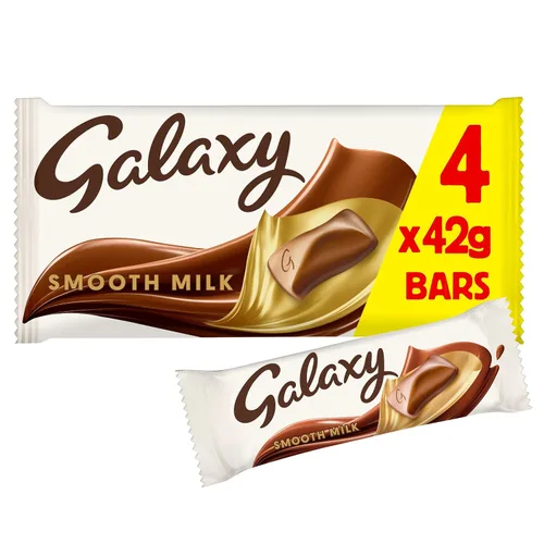 Vista 5 de Galaxy Smooth Chocolate con leche 1.48 oz (paquete de 4)