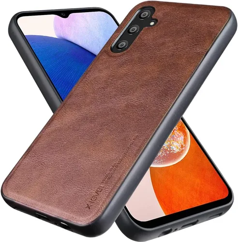 Vista 25 de X-level Funda para Samsung Galaxy A53 5G - Funda delgada de piel sintética de alta calidad para teléfono A53 5G, suave, a prueba de golpes, Marrón
