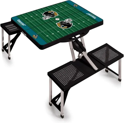 Vista 26 de Picnic TIME NFL Football Field Folding Picnic Table, Camping Table, Outdoor Table with Umbrella Hole