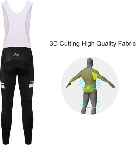 Vista 2 de INBIKE Men's Cycling Jersey Set Moisture Wicking Breathable Full Zip Long Sleeve Bike Shirt with 3D Padded Sports Pants