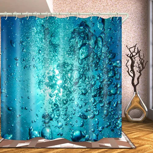 Vista 13 de LYFANS Cortinas de Ducha 3D de Flores Coloridas y Vívidas para Baño, Cortina de Ducha Estándar de Bañera de Lujo, Cortinas de Ducha de Tela