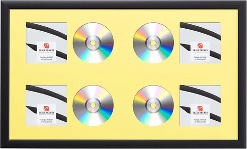 Vista 11 de Craig Frames paspartú para mostrar CD con marco negro de 1 pulgada