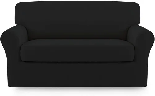 Vista 35 de Easy-Going - Funda elástica de microfibra de 2 piezas para sofá, funda suave de elastano, lavable, parte inferior elástica, protector para muebles